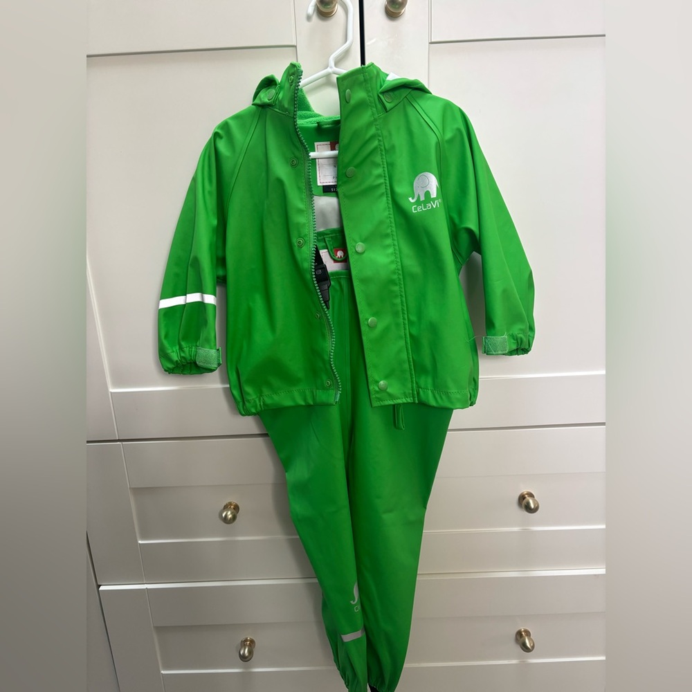 Celavi Kids Raincoat and Pants Set